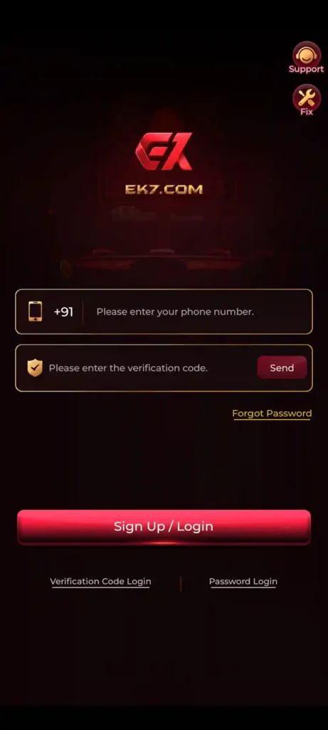 EK7 Game Login Mobile Access Android Gaming