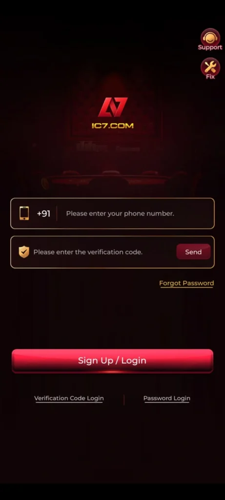 IC7 Game Login Mobile Access Android Gaming
